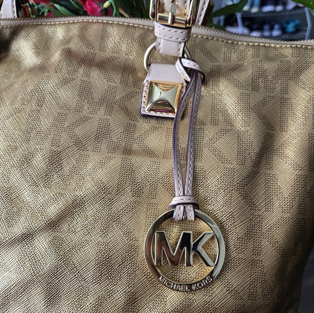 Michael Kors Gold Tote Bag